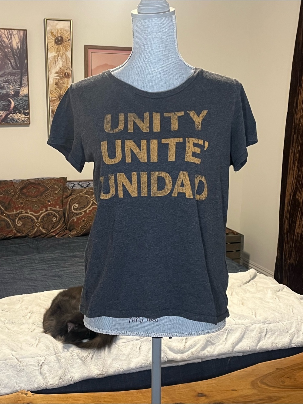 Vintage Ralph Lauren Iconic Label Denim & Supply Slub Cotton Unity Tee *RARE*